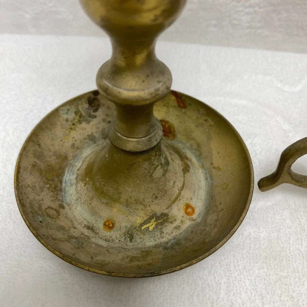 Vintage Brass Candlestick Holder Ornate‎ Small Taper Candle Holder Dinner Table